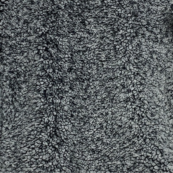 Time and Tru Pullover Size S (4-6) Black Gray White 1/4 Zip Sherpa Jacket - Picture 4 of 12